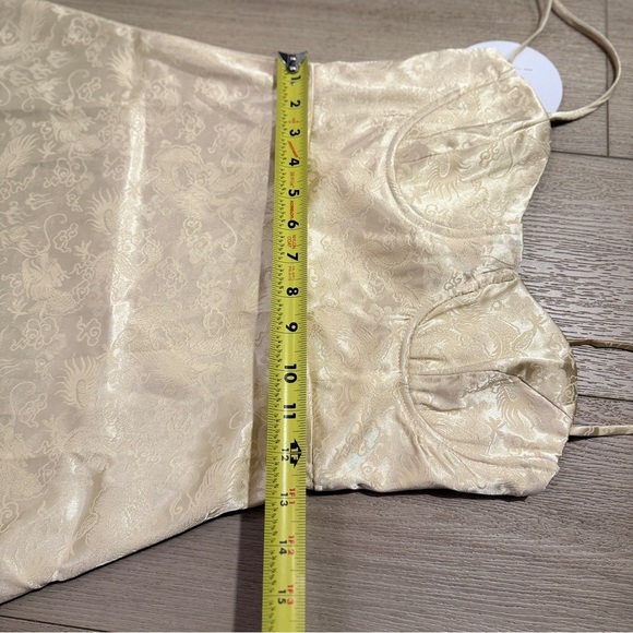 NEW Princess polly champagne pop mini dress size 2 Sexy Silky Gold - Picture 9 of 15